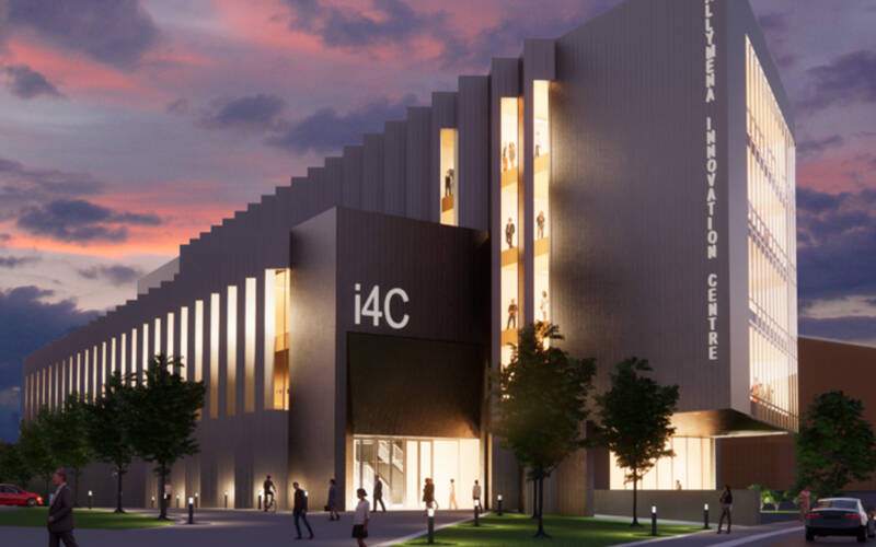 Render of the new i4c building in Ballymena